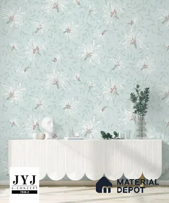 7936-2 | 5 Meter x 42 Inches Florals Look Wallpaper - 57.41 Sq. Ft. | Minimum 15% wastage during installation