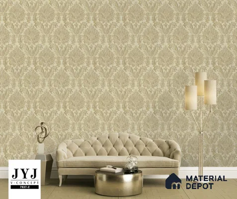 7937-2 | 5 Meter x 42 Inches Damask Look Wallpaper - 57.41 Sq. Ft. | Minimum 15% wastage during installation