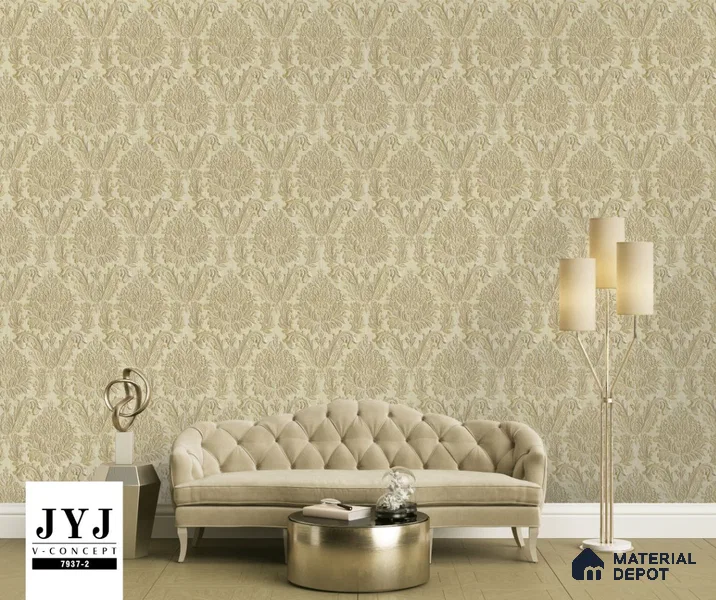 7937-2 | 5 Meter x 42 Inches Damask Look Wallpaper - 57.41 Sq. Ft. | Minimum 15% wastage during installation