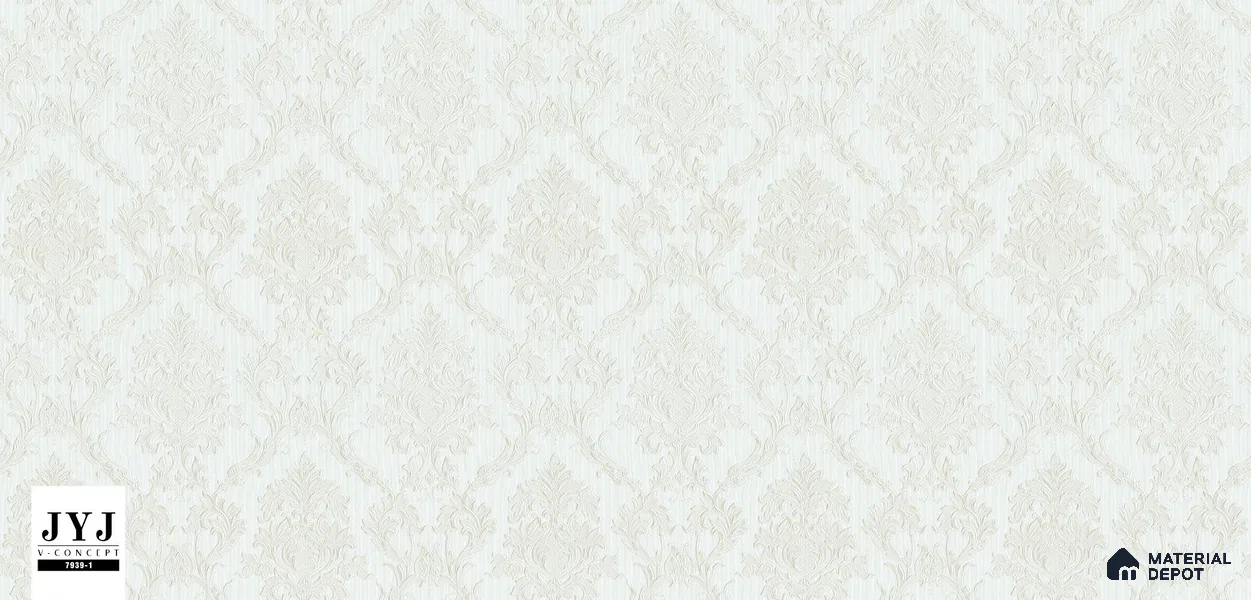 7939-1 | 5 Meter x 42 Inches Damask Look Wallpaper - 57.41 Sq. Ft. | Minimum 15% wastage during installation