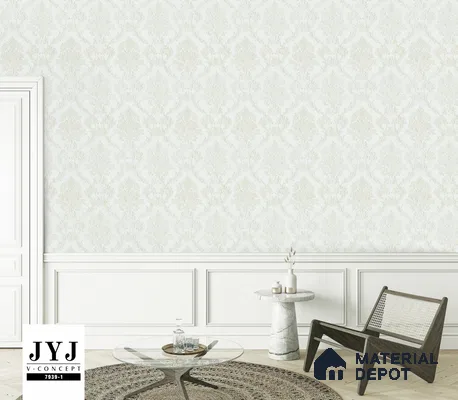 7939-1 | 5 Meter x 42 Inches Damask Look Wallpaper - 57.41 Sq. Ft. | Minimum 15% wastage during installation