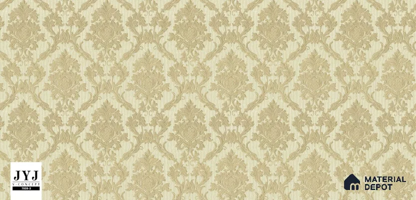 7939-3 | 5 Meter x 42 Inches Damask Look Wallpaper - 57.41 Sq. Ft. | Minimum 15% wastage during installation
