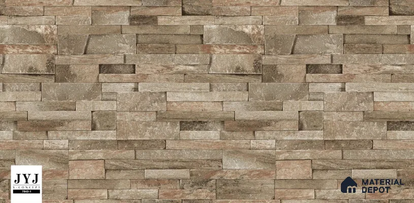 7943-1 | 5 Meter x 42 Inches Brick Look Wallpaper - 57.41 Sq. Ft. | Minimum 15% wastage during installation