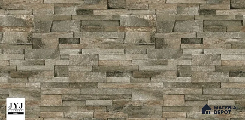 7943-2 | 5 Meter x 42 Inches Brick Look Wallpaper - 57.41 Sq. Ft. | Minimum 15% wastage during installation