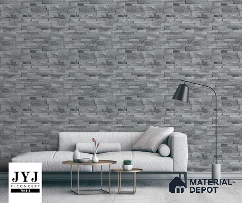 7943-3 | 5 Meter x 42 Inches Brick Look Wallpaper - 57.41 Sq. Ft. | Minimum 15% wastage during installation