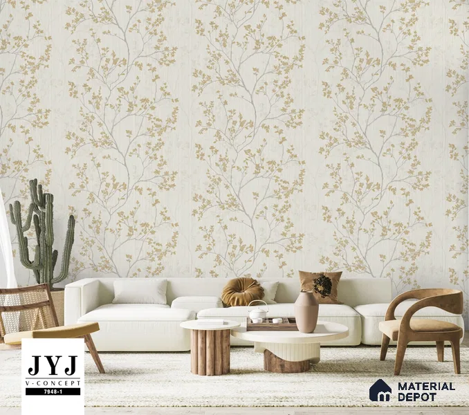 7948-1 | 5 Meter x 42 Inches Chinoiserie Look Wallpaper - 57.41 Sq. Ft. | Minimum 15% wastage during installation