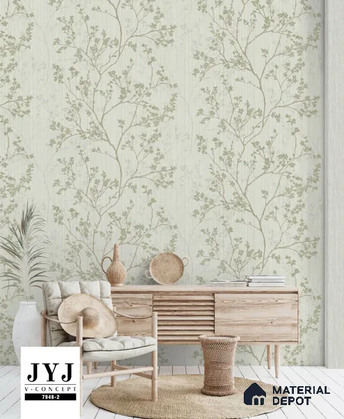 7948-2 | 5 Meter x 42 Inches Chinoiserie Look Wallpaper - 57.41 Sq. Ft. | Minimum 15% wastage during installation