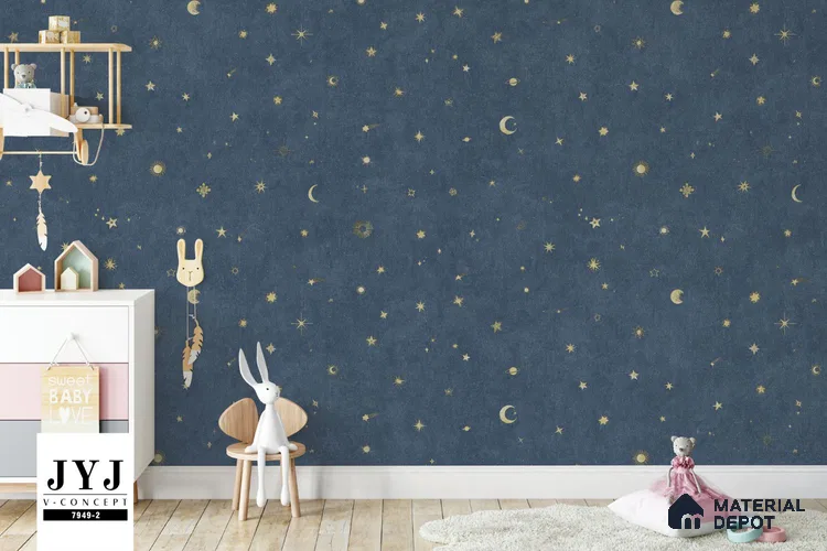 7949-2 | 5 Meter x 42 Inches Space Look Wallpaper - 57.41 Sq. Ft. | Minimum 15% wastage during installation