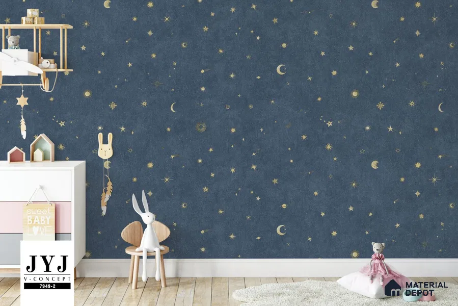 7949-2 | 5 Meter x 42 Inches Space Look Wallpaper - 57.41 Sq. Ft. | Minimum 15% wastage during installation