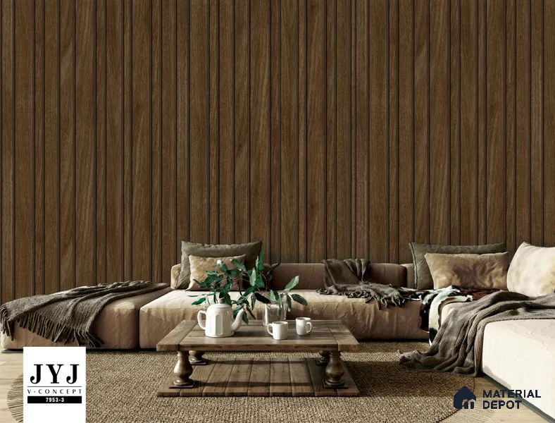 7953-3 | 5 Meter x 42 Inches Wood Look Wallpaper - 57.41 Sq. Ft. | Minimum 15% wastage during installation