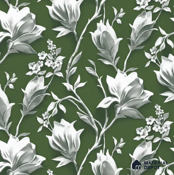 8001 | 10 Meter x 21 Inches Florals Look Wallpaper - 57.37 Sq. Ft. | Minimum 15% wastage during installation