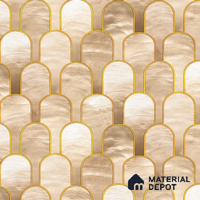 8009 | 10 Meter x 21 Inches Patterned Look Wallpaper - 57.37 Sq. Ft. | Minimum 15% wastage during installation