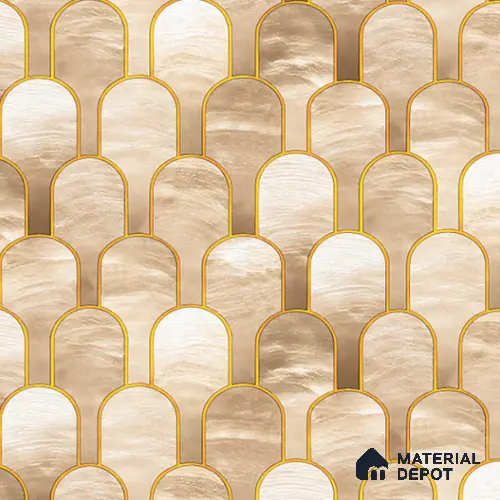 8009 | 10 Meter x 21 Inches Patterned Look Wallpaper - 57.37 Sq. Ft. | Minimum 15% wastage during installation