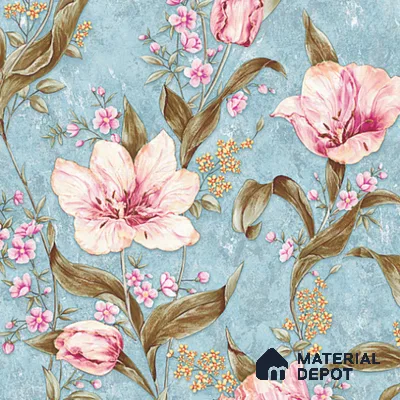 8021 | 10 Meter x 21 Inches Florals Look Wallpaper - 57.37 Sq. Ft. | Minimum 15% wastage during installation