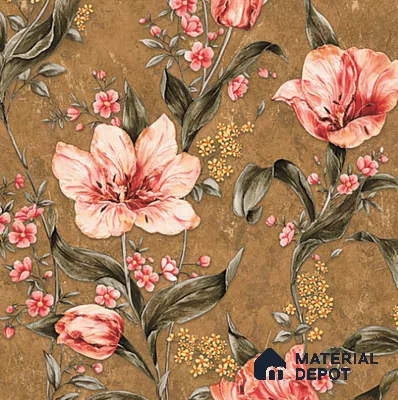 8024 | 10 Meter x 21 Inches Florals Look Wallpaper - 57.37 Sq. Ft. | Minimum 15% wastage during installation