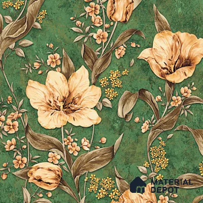 8025 | 10 Meter x 21 Inches Florals Look Wallpaper - 57.37 Sq. Ft. | Minimum 15% wastage during installation
