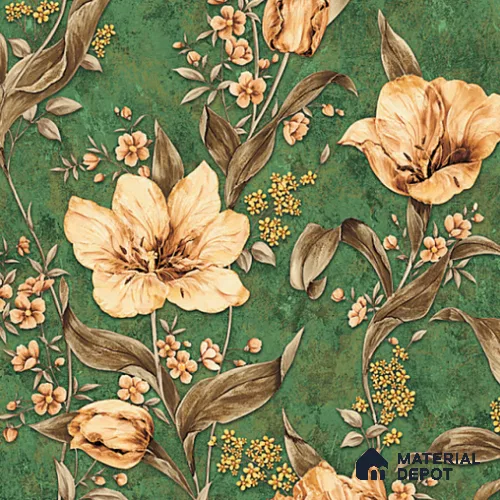 8025 | 10 Meter x 21 Inches Florals Look Wallpaper - 57.37 Sq. Ft. | Minimum 15% wastage during installation