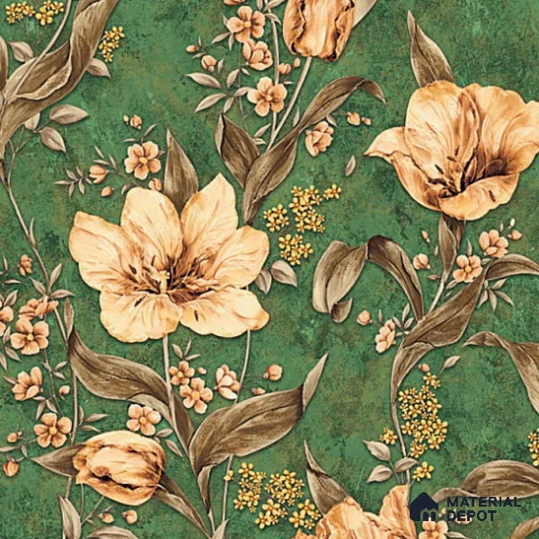 8025 | 10 Meter x 21 Inches Florals Look Wallpaper - 57.37 Sq. Ft. | Minimum 15% wastage during installation