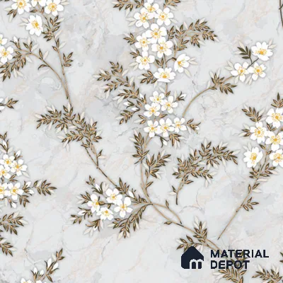 8046 | 10 Meter x 21 Inches Florals Look Wallpaper - 57.37 Sq. Ft. | Minimum 15% wastage during installation
