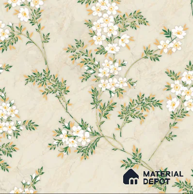 8047 | 10 Meter x 21 Inches Florals Look Wallpaper - 57.37 Sq. Ft. | Minimum 15% wastage during installation