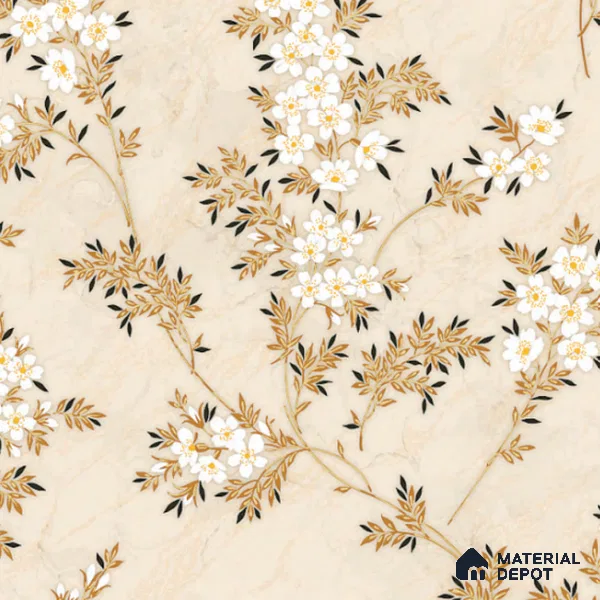 8048 | 10 Meter x 21 Inches Florals Look Wallpaper - 57.37 Sq. Ft. | Minimum 15% wastage during installation