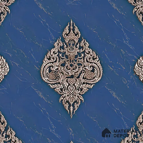 8055 | 10 Meter x 21 Inches Damask Look Wallpaper - 57.37 Sq. Ft. | Minimum 15% wastage during installation
