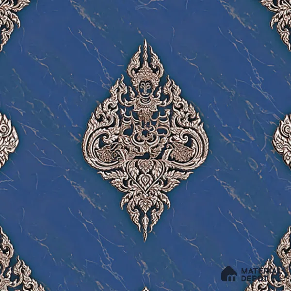 8055 | 10 Meter x 21 Inches Damask Look Wallpaper - 57.37 Sq. Ft. | Minimum 15% wastage during installation