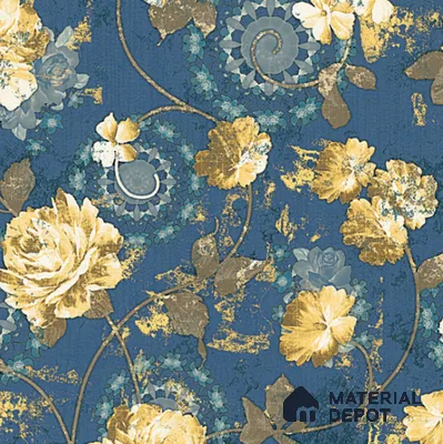 8060 | 10 Meter x 21 Inches Florals Look Wallpaper - 57.37 Sq. Ft. | Minimum 15% wastage during installation