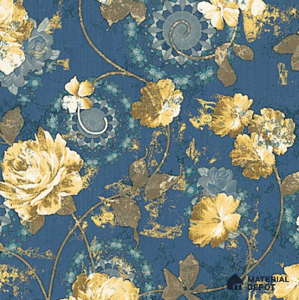 8060 | 10 Meter x 21 Inches Florals Look Wallpaper - 57.37 Sq. Ft. | Minimum 15% wastage during installation