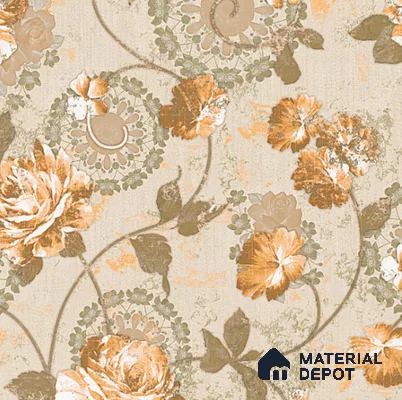 8063 | 10 Meter x 21 Inches Florals Look Wallpaper - 57.37 Sq. Ft. | Minimum 15% wastage during installation