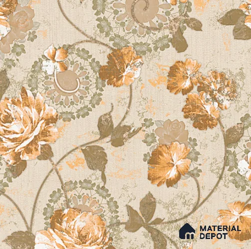 8063 | 10 Meter x 21 Inches Florals Look Wallpaper - 57.37 Sq. Ft. | Minimum 15% wastage during installation