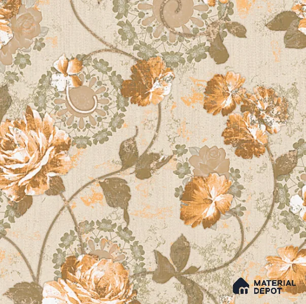 8063 | 10 Meter x 21 Inches Florals Look Wallpaper - 57.37 Sq. Ft. | Minimum 15% wastage during installation
