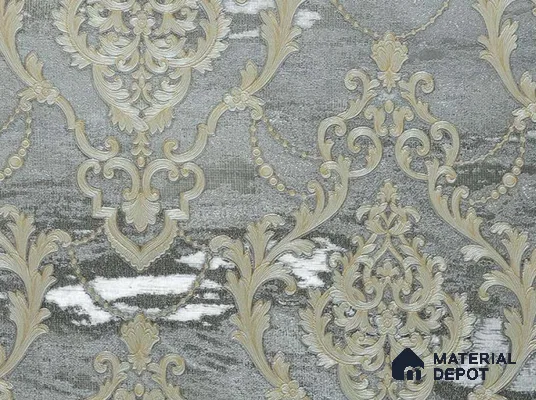 88003 | 5 Meter x 42 Inches Damask Look Wallpaper - 57.41 Sq. Ft. | Minimum 15% wastage during installation