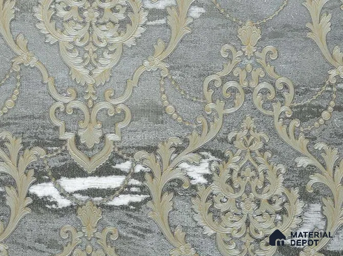 88003 | 5 Meter x 42 Inches Damask Look Wallpaper - 57.41 Sq. Ft. | Minimum 15% wastage during installation