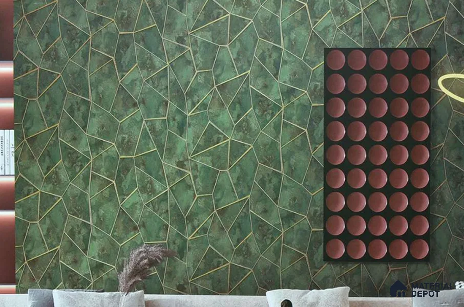 88306 | 5 Meter x 42 Inches Geometric Look Wallpaper - 57.41 Sq. Ft. | Minimum 15% wastage during installation
