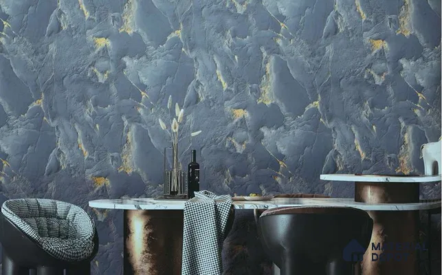 88501 | 5 Meter x 42 Inches Marble Look Wallpaper - 57.41 Sq. Ft. | Minimum 10% wastage during installation
