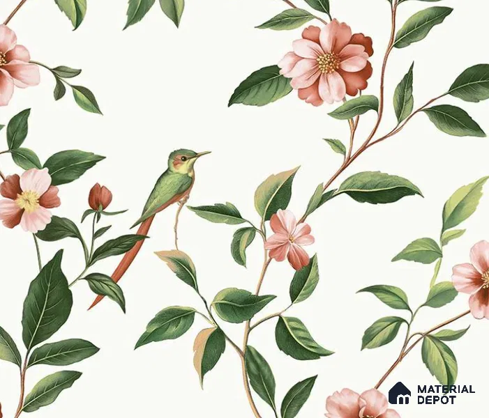 88655-1 | 4 Meter x 42 Inches Florals Look Wallpaper - 45.93 Sq. Ft.