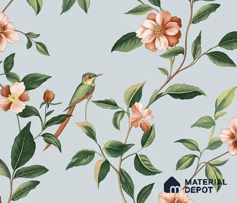88655-2 | 4 Meter x 42 Inches Florals Look Wallpaper - 45.93 Sq. Ft.