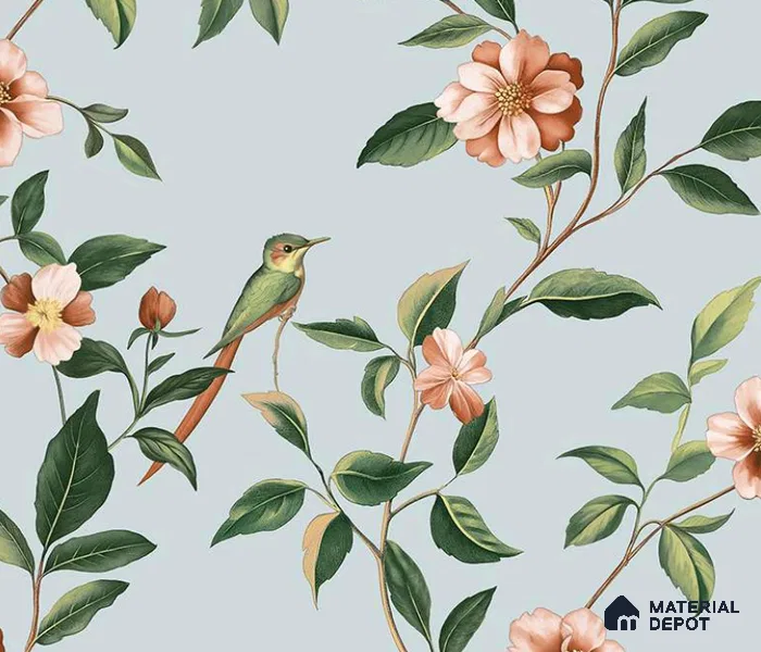88655-2 | 4 Meter x 42 Inches Florals Look Wallpaper - 45.93 Sq. Ft.