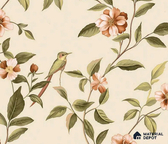 88655-3 | 4 Meter x 42 Inches Florals Look Wallpaper - 45.93 Sq. Ft.