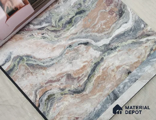 888001 | 10 Meter x 21 Inches Marble Look Wallpaper - 57.05 Sq. Ft. | Minimum 10% wastage during installation