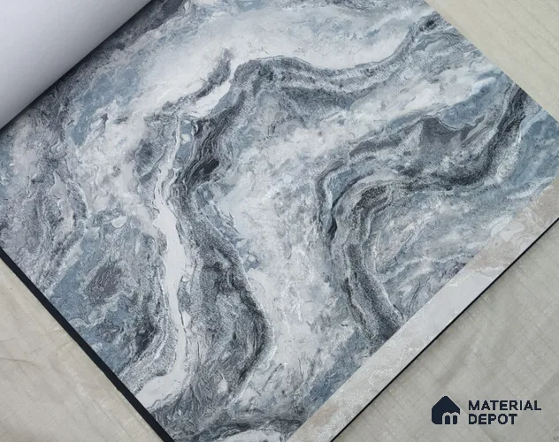 888002 | 10 Meter x 21 Inches Marble Look Wallpaper - 57.05 Sq. Ft. | Minimum 10% wastage during installation