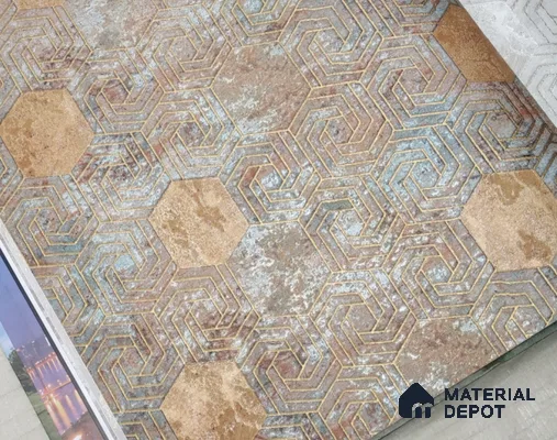 888010 | 10 Meter x 21 Inches Patterned Look Wallpaper - 57.05 Sq. Ft. | Minimum 15% wastage during installation