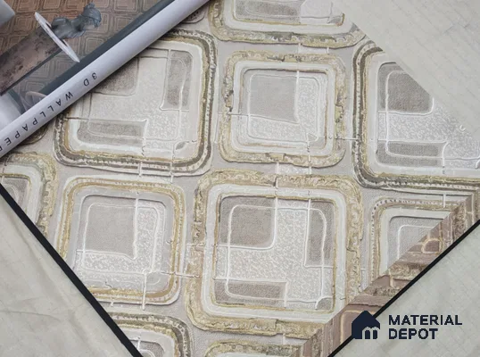 888017 | 10 Meter x 21 Inches Patterned Look Wallpaper - 57.05 Sq. Ft. | Minimum 15% wastage during installation