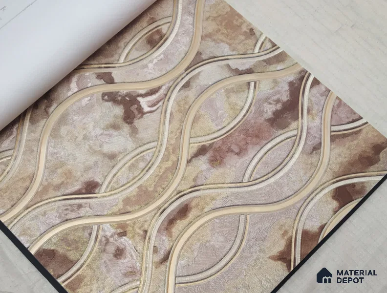 888020 | 10 Meter x 21 Inches Patterned Look Wallpaper - 57.05 Sq. Ft. | Minimum 15% wastage during installation