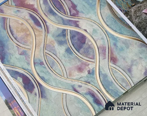 888021 | 10 Meter x 21 Inches Patterned Look Wallpaper - 57.05 Sq. Ft. | Minimum 15% wastage during installation