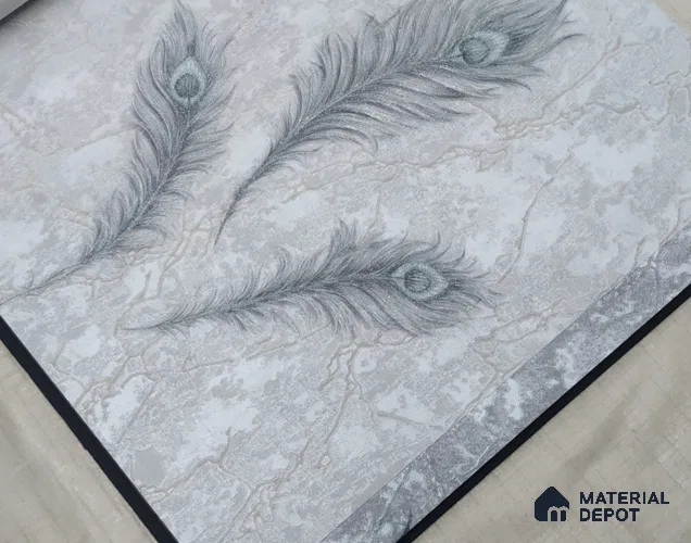 888025 | 10 Meter x 21 Inches Patterned Look Wallpaper - 57.05 Sq. Ft. | Minimum 15% wastage during installation