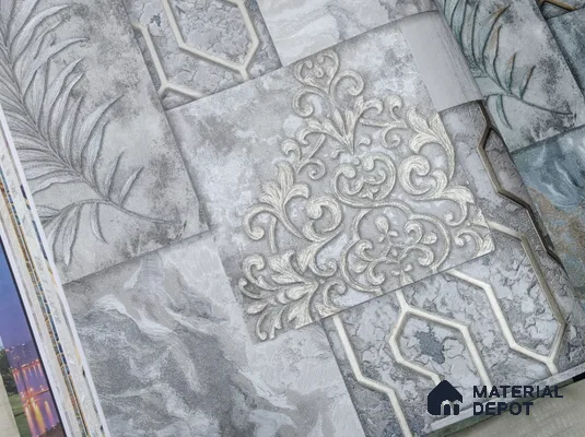 888026 | 10 Meter x 21 Inches Patterned Look Wallpaper - 57.05 Sq. Ft. | Minimum 15% wastage during installation