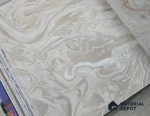 888036 | 10 Meter x 21 Inches Marble Look Wallpaper - 57.05 Sq. Ft. | Minimum 10% wastage during installation