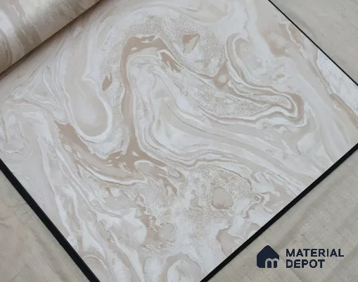 888038 | 10 Meter x 21 Inches Marble Look Wallpaper - 57.05 Sq. Ft. | Minimum 10% wastage during installation